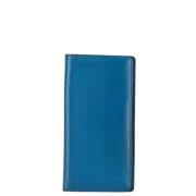 Pre-owned Leather wallets Louis Vuitton Vintage , Blue , Dames