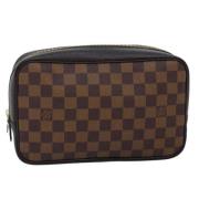 Pre-owned Canvas clutches Louis Vuitton Vintage , Brown , Dames