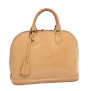 Pre-owned Leather handbags Louis Vuitton Vintage , Beige , Dames