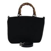 Pre-owned Canvas handbags Gucci Vintage , Black , Dames