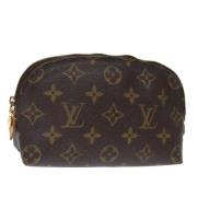 Pre-owned Canvas pouches Louis Vuitton Vintage , Brown , Dames