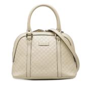 Pre-owned Leather gucci-bags Gucci Vintage , White , Dames