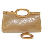 Pre-owned Leather handbags Louis Vuitton Vintage , Beige , Dames