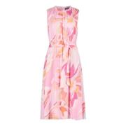 Bloemen Midi Jurk met Ruches Betty Barclay , Multicolor , Dames