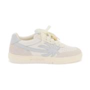 Gewatteerde Leren Sneakers met Palmboom Palm Angels , Multicolor , Dam...