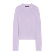 Kasjmier Ronde Hals Sweater Lila Max Mara Weekend , Purple , Dames