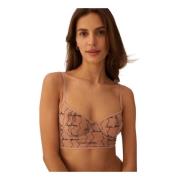 Ciao Amore Pink Mesh Bra Undress Code , Pink , Dames