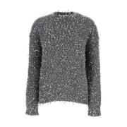 Grijze Sweater Maglia/Sweater Msgm , Gray , Dames