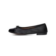 Zwarte Leren Ballerina's Emille Toral , Black , Dames