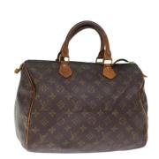 Pre-owned Canvas handbags Louis Vuitton Vintage , Brown , Dames