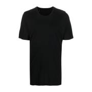 Zwart Kant T-shirt Korte Mouw Boris Bidjan Saberi , Black , Heren