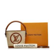 Pre-owned Raffia handbags Louis Vuitton Vintage , Brown , Dames