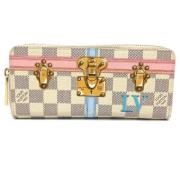 Pre-owned Canvas wallets Louis Vuitton Vintage , Beige , Dames