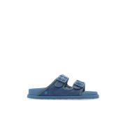 Sandalen Arizona Stone Washed Birkenstock , Blue , Heren