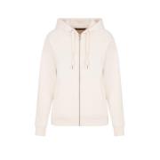 Hoodie met rits Wit Armani Exchange , Beige , Dames