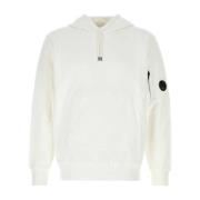 Witte Katoenen Sweatshirt C.p. Company , White , Heren