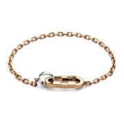 Link naar liefdesketting armband in roze goud en witgoud Gucci , Pink ...