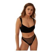 Velvet Ondersteunde Top Undress Code , Black , Dames