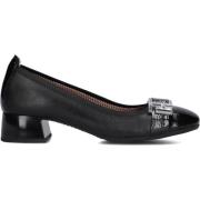 Zwarte Leren Ballerina Schoenen Hispanitas , Black , Dames