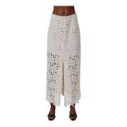 Kanten Midi Rok Undress Code , Beige , Dames