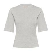 Melange Tshirt Top Graniet InWear , Gray , Dames