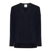 Blauwe Sweater Collectie Allude , Blue , Dames