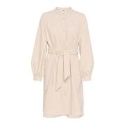 Pofmouw Overhemdjurk Havermeel Soaked in Luxury , Beige , Dames