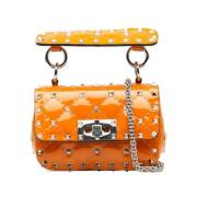 Pre-owned Leather handbags Valentino Vintage , Orange , Dames