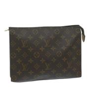 Pre-owned Canvas pouches Louis Vuitton Vintage , Brown , Dames