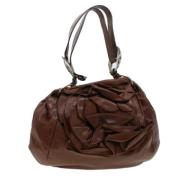 Pre-owned Leather shoulder-bags Yves Saint Laurent Vintage , Brown , D...