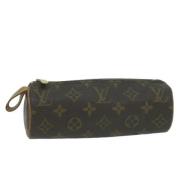 Pre-owned Canvas pouches Louis Vuitton Vintage , Brown , Dames