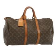 Pre-owned Canvas travel-bags Louis Vuitton Vintage , Brown , Dames