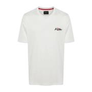 Witte Tee Kiton , White , Heren