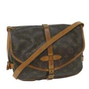 Pre-owned Canvas shoulder-bags Louis Vuitton Vintage , Brown , Dames