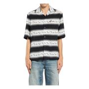 Wave Baja Gestreept Shirt Amiri , Black , Heren