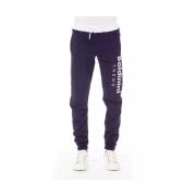 Paarse Fleece Sportbroek Baldinini , Purple , Heren