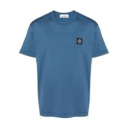 Casual Katoenen T-Shirt Stone Island , Blue , Heren