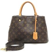 Pre-owned Canvas louis-vuitton-bags Louis Vuitton Vintage , Brown , Da...