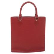 Pre-owned Leather handbags Louis Vuitton Vintage , Red , Dames