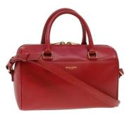 Pre-owned Leather handbags Yves Saint Laurent Vintage , Red , Dames