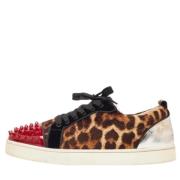 Pre-owned Leather sneakers Christian Louboutin Pre-owned , Multicolor ...