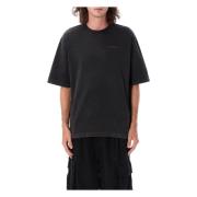 Zwart Fuchs Bacchus T-shirt Off White , Black , Heren