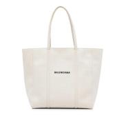 Pre-owned Leather balenciaga-bags Balenciaga Vintage , White , Dames