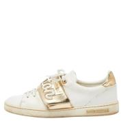 Pre-owned Leather sneakers Louis Vuitton Vintage , White , Dames