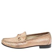 Pre-owned Suede flats Gucci Vintage , Gray , Dames