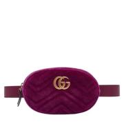 Pre-owned Velvet gucci-bags Gucci Vintage , Purple , Dames