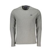 Elegant langemouw T-shirt met borduurwerk La Martina , Gray , Heren