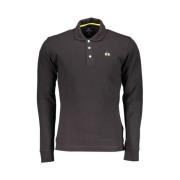 Zwart Katoenen Poloshirt met Borduurwerk La Martina , Black , Heren