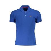 Geborduurd Polo met Contrasterende Details La Martina , Blue , Heren