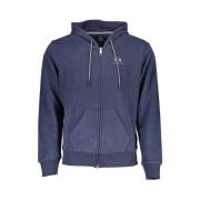 Blauw Hoodie met Rits La Martina , Blue , Heren